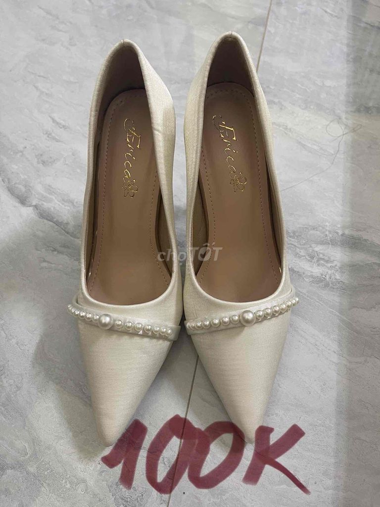 giày cô dâu- size 35- new