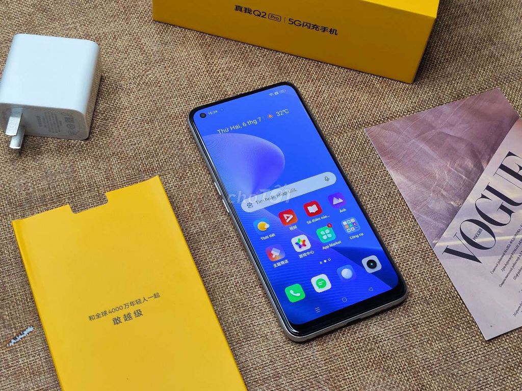 Realme Q2 Pro 8GB/128GB lưng da fullbox đẹp bh 1th. Mua bán Điện thoại tại Thành phố Long Xuyên An Giang được đăng bởi Trung Mobile  hình 1