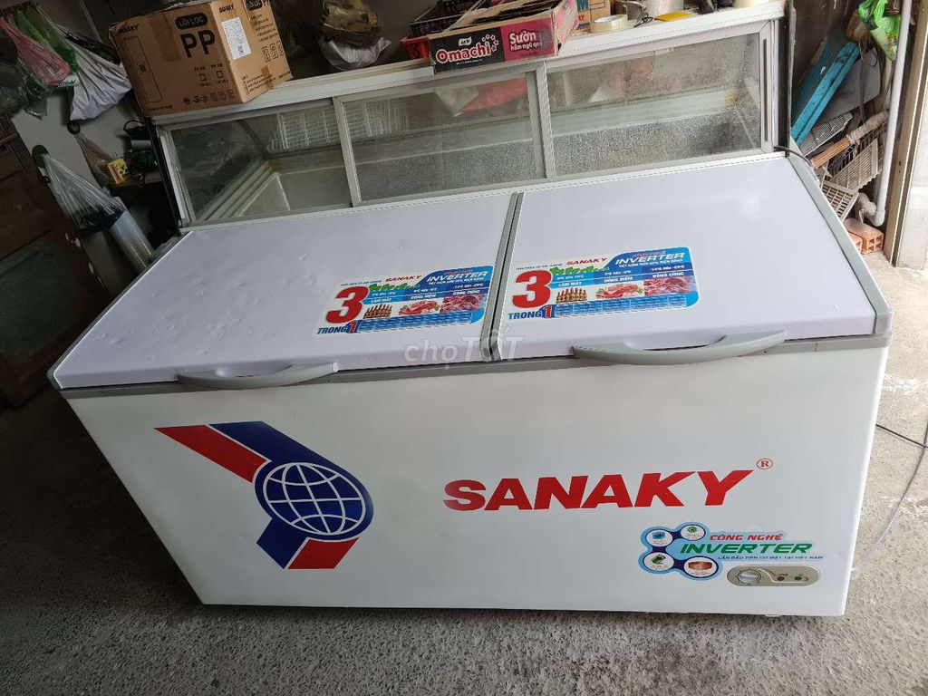 Tủ đông suốt sanaky 660L 1 chế độ đông