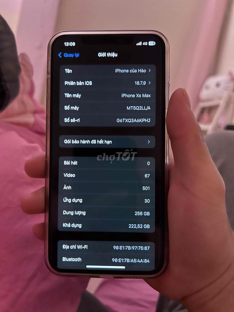 Apple iPhone Xs Max 256GB Vàng Đã thay pin. Mua bán Điện thoại tại Thị xã Cai Lậy Tiền Giang được đăng bởi vua game lay hình 1