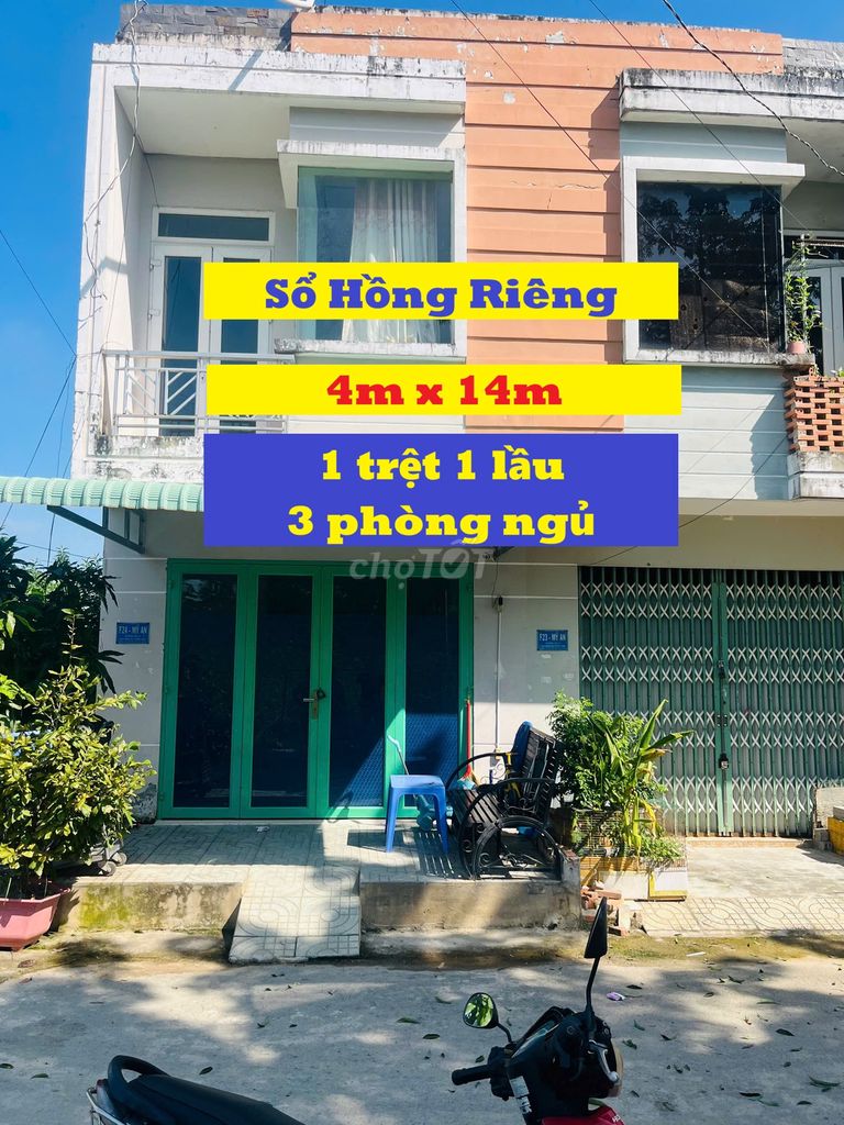 Nhà bán gần chợ mỹ hạnh nam DTS 80m2 (1 trệt 1 lầu). sổ hồng riêng