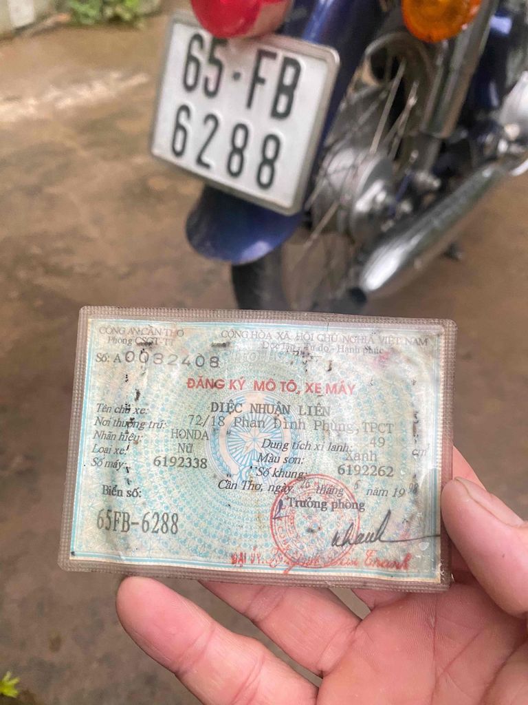 Honda cup 50cc có đề( bs 65 ). Mua bán Xe máy tại Quận Bình Thuỷ Cần Thơ được đăng bởi Ken Bùi  hình 1