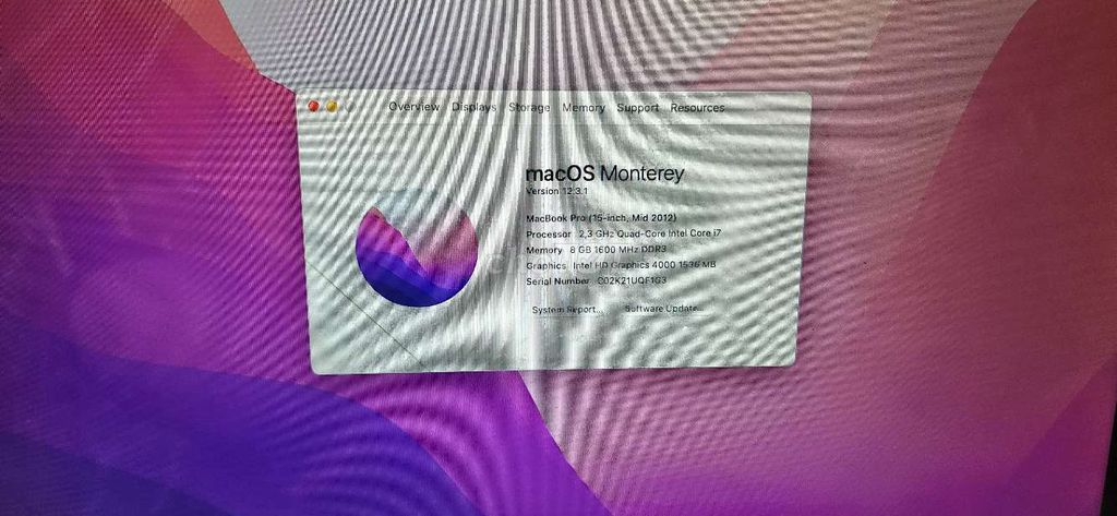 Apple MacBook Pro i7 15 inch 8GB/256GB. Mua bán Laptop tại Huyện Long Hồ Vĩnh Long được đăng bởi Tuấn hình 1