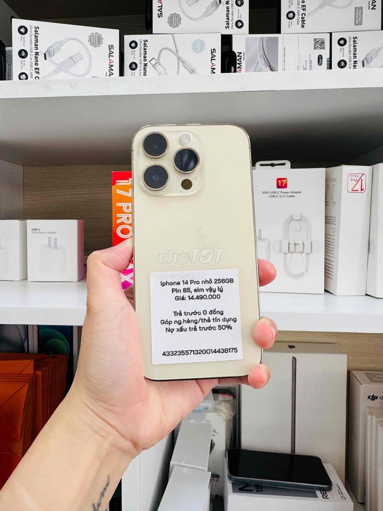 Apple iPhone 14 Pro 256GB Vàng. Mua bán Điện thoại tại Thành phố Long Xuyên An Giang được đăng bởi Ngân KNmobile An Giang  hình 1