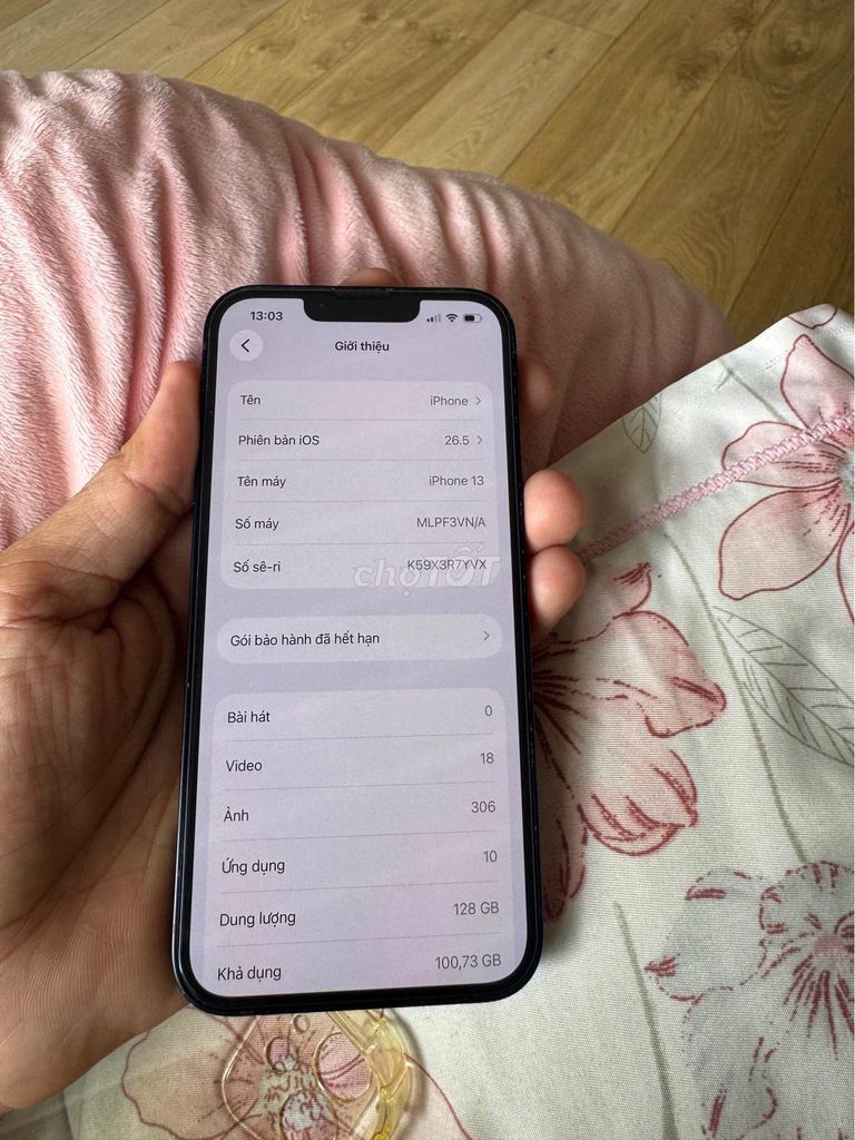 Apple iPhone 13 128GB Xanh đen. Mua bán Điện thoại tại Quận 5 Tp Hồ Chí Minh được đăng bởi Hội Đồ Điện Tử hình 1