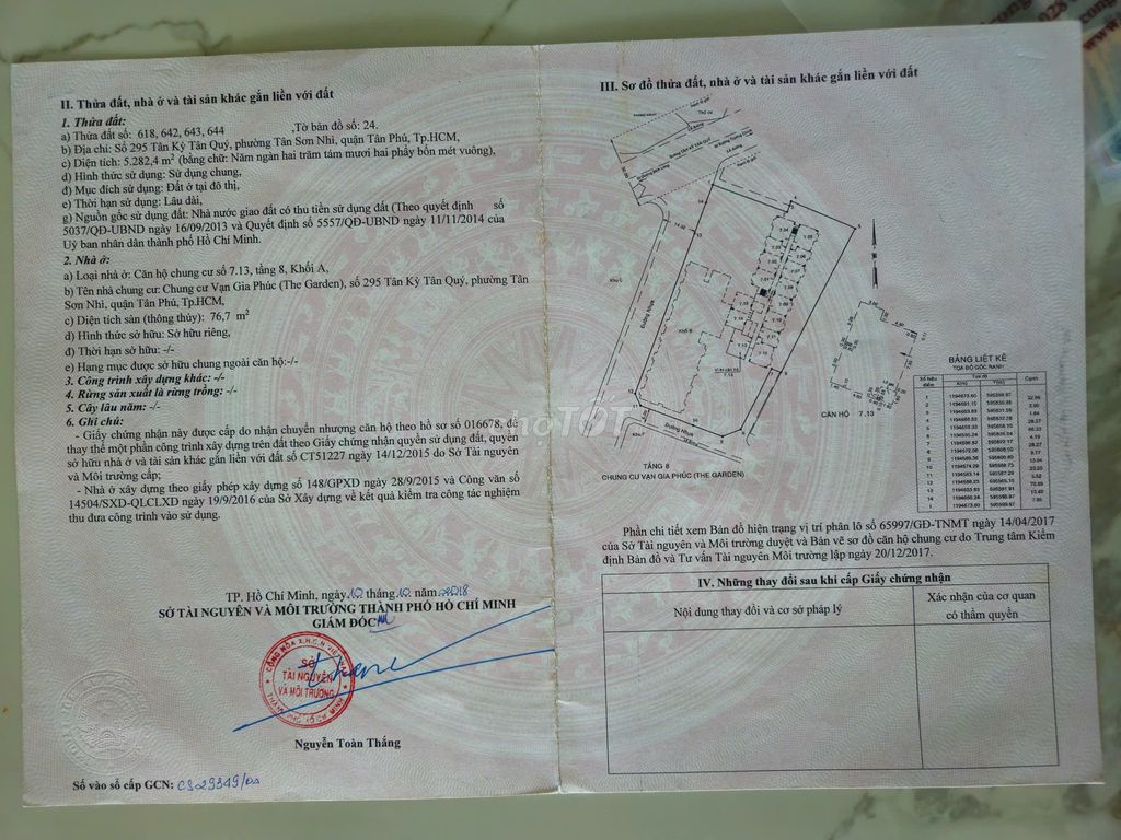 Chính chủ cần bán căn 3PN An Gia Garden - Full nội thất-5tỷ TL