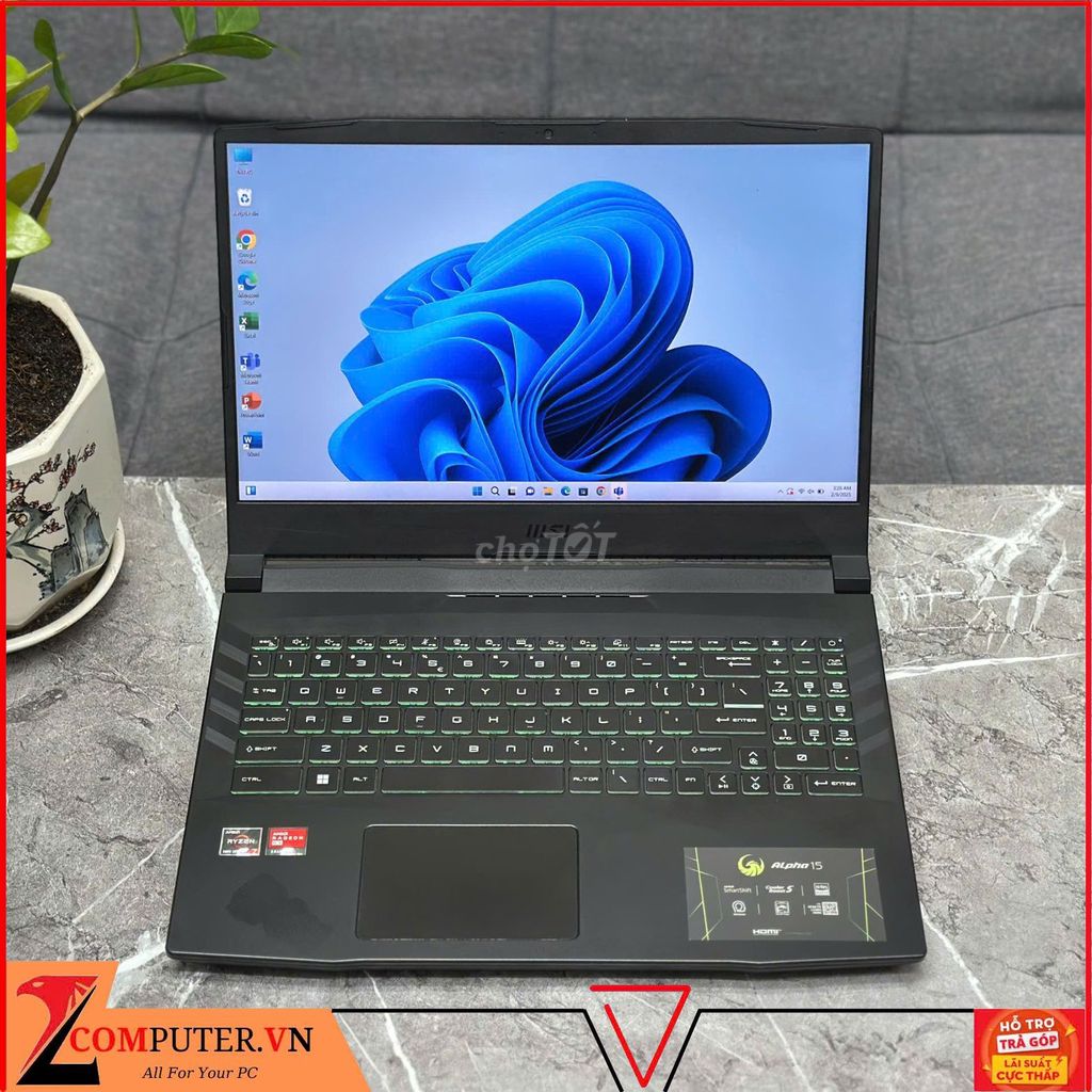 LAPTOP MSI R7 5800H/16G/512G/RX6600M 8G/15.6"144HZ. Mua bán Laptop tại Thành phố Thủ Đức Tp Hồ Chí Minh được đăng bởi Z Computer hình 1