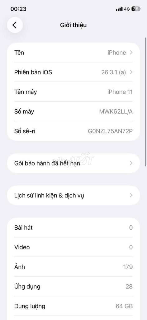 Apple iPhone 11 64GB Lỗi Face ID. Mua bán Điện thoại tại Huyện Châu Thành Tiền Giang được đăng bởi Nguyen Duy truong hình 1