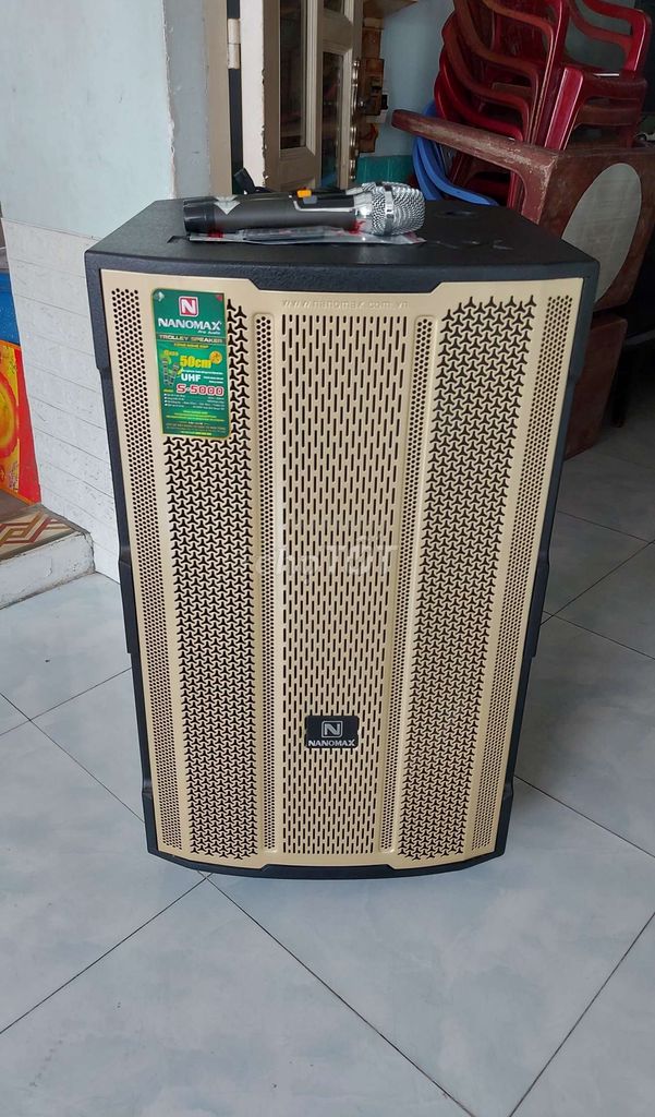 Loa kéo karaoke Nanomax S-5000 1350W bass 5 tấc