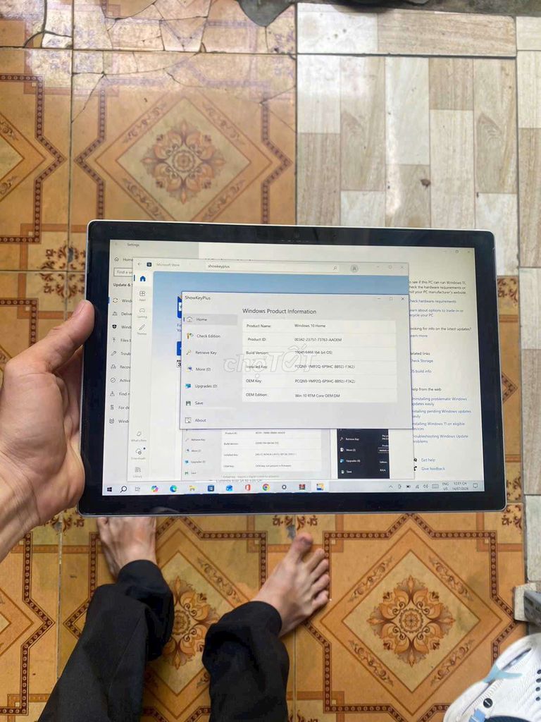 Microsoft Surface Pro 7 i3 4GB/120GB 2K Bạc. Mua bán Máy tính bảng tại Quận Bình Thuỷ Cần Thơ được đăng bởi Hiếu Nghĩa Đặng hình 1
