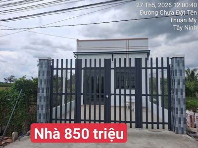 nhà mới 5×22 thổ đường ôtô Thanh Phú Long châu thành Long An 850 triệu