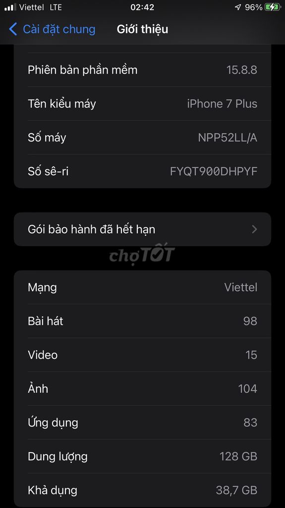 Apple iPhone 7 Plus 128GB Like New. Mua bán Điện thoại tại Quận Ba Đình Hà Nội được đăng bởi Dương Bảo hình 1