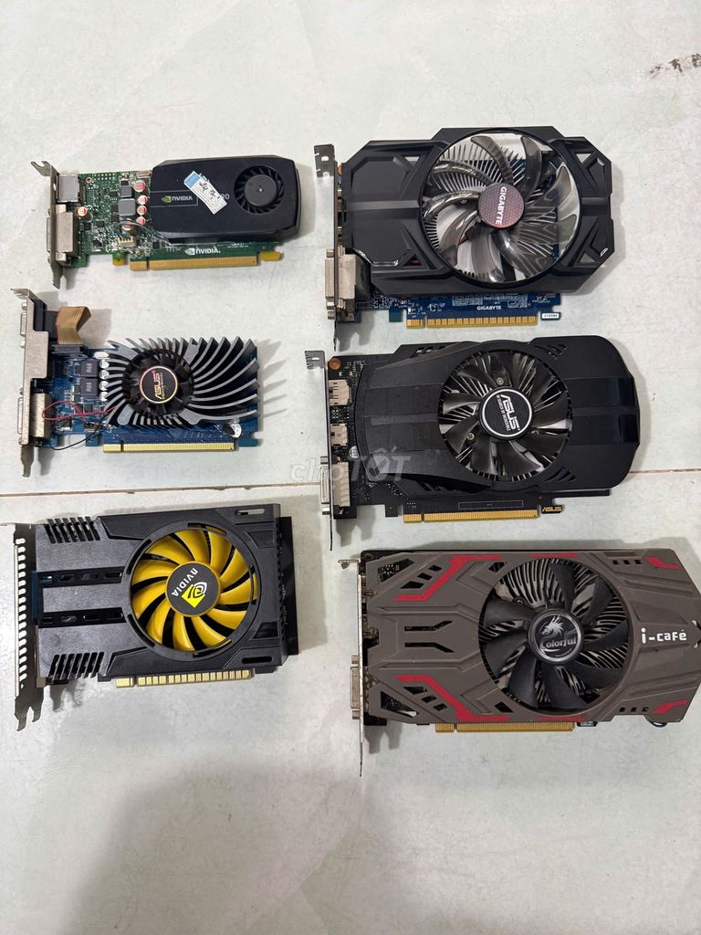 VGA Card 600 GT730 GT620 GTX 750TI GTX1050 từ 200k. Mua bán Linh kiện (RAM, Card...) tại Huyện Hóc Môn Tp Hồ Chí Minh được đăng bởi Mạnh Vũ PC hình 1