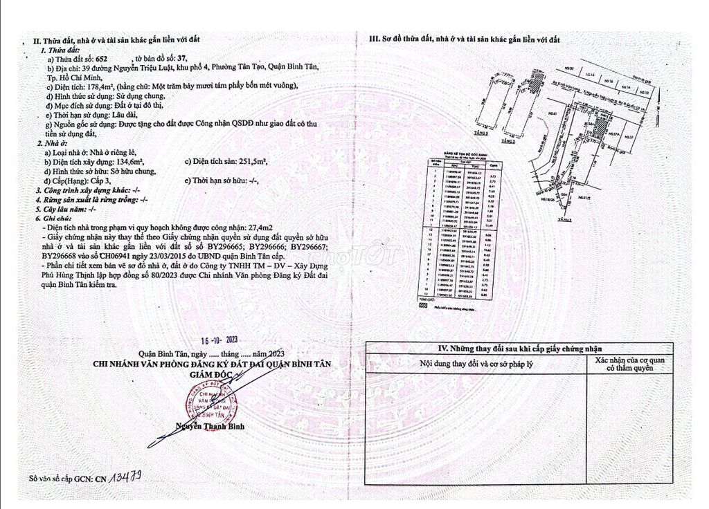 CHÍNH CHỦ - GIÁ BÁN NHANH: 9,8TỶ- NHÀ GÓC 3 TẦNG 179M2 MT 9M