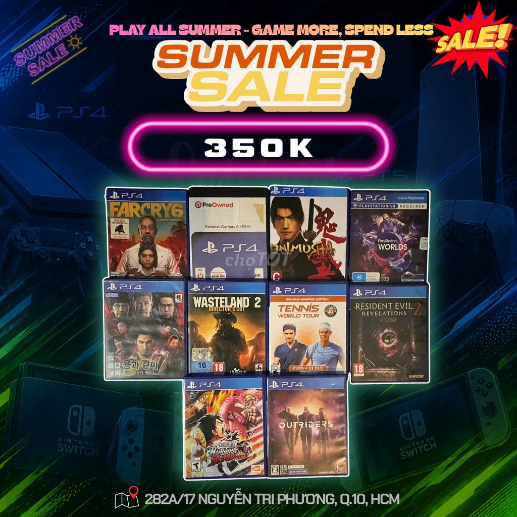 🎮 SALE GAME ĐỒNG GIÁ 350K 🔥ĐĨA GAME PS4. Mua bán Thiết bị chơi game tại Quận 10 Tp Hồ Chí Minh được đăng bởi Lê Nhi  hình 1