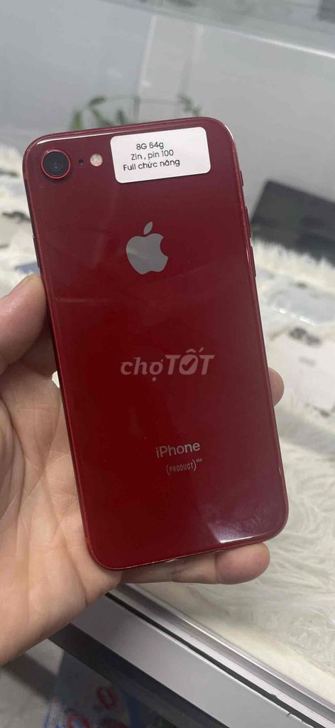Apple iPhone 8 64GB Đỏ Đã sử dụng. Mua bán Điện thoại tại Huyện Đức Hòa Long An được đăng bởi ĐỨC LINH  hình 1