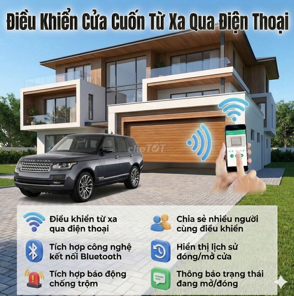 Đóng, Mở cửa cuốn ngay trên điện thoại. Mua bán Nội thất, đồ gia dụng khác tại Huyện Gia Lâm Hà Nội được đăng bởi Huy Hùng hình 1