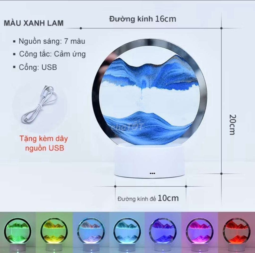 Đèn trang trí 7 màu cảm ứng USB. Mua bán Đèn tại Huyện Châu Thành Trà Vinh được đăng bởi Thanh Lý Tất hình 1