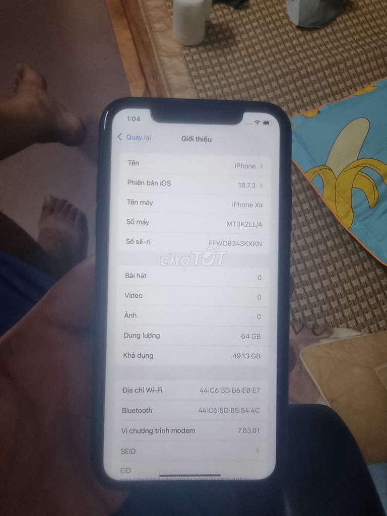 Apple iPhone XR 64GB Đen Like New. Mua bán Điện thoại tại Quận Thanh Xuân Hà Nội được đăng bởi Tan hình 1