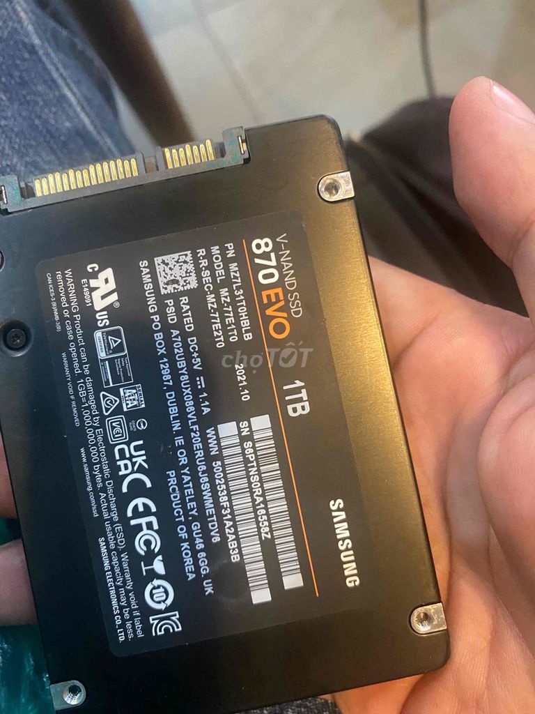 Ổ cứng SSD 1TB Samsung Evo 870 chuẩn zin 100%