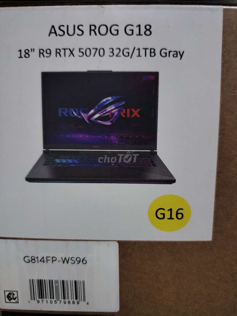 Rog Strix new R9 9955HX/32G/1TB/RTX5070. Mua bán Laptop tại Quận 6 Tp Hồ Chí Minh được đăng bởi Hoàng Hải T T hình 1