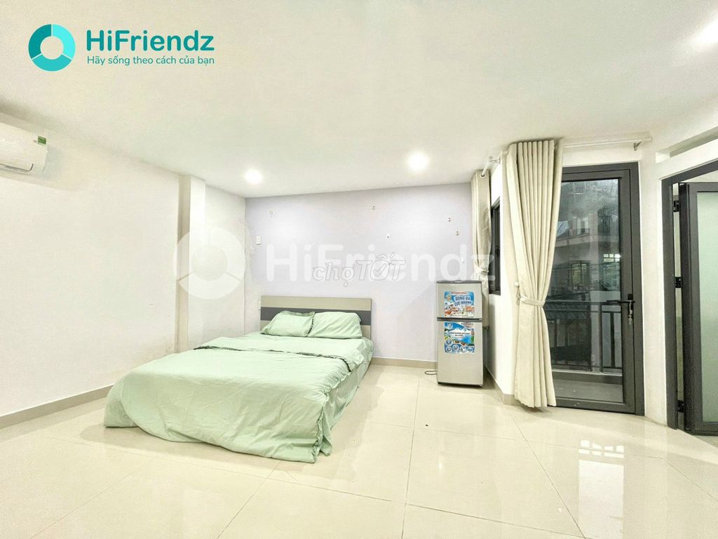 Căn Hộ Studio Ban Công 2 phút đến Hàng Xanh - Full Nội Thất