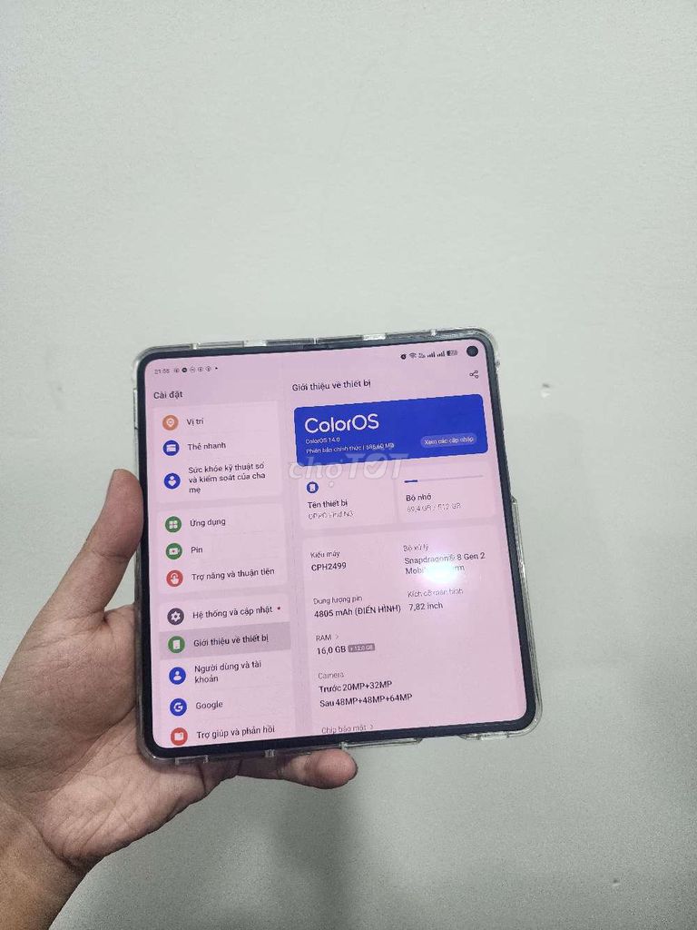 Oppo Find N3 Fold 512GB Đen. Mua bán Điện thoại tại Thành phố Thủ Đức Tp Hồ Chí Minh được đăng bởi HP hình 1