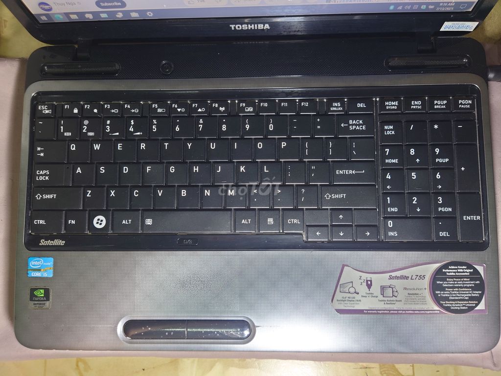 Laptop TOSHIBA Satellite L755 i5-2520M 2.5GHz 4GB.. Mua bán Laptop tại Quận 10 Tp Hồ Chí Minh được đăng bởi Phi Phạm hình 6