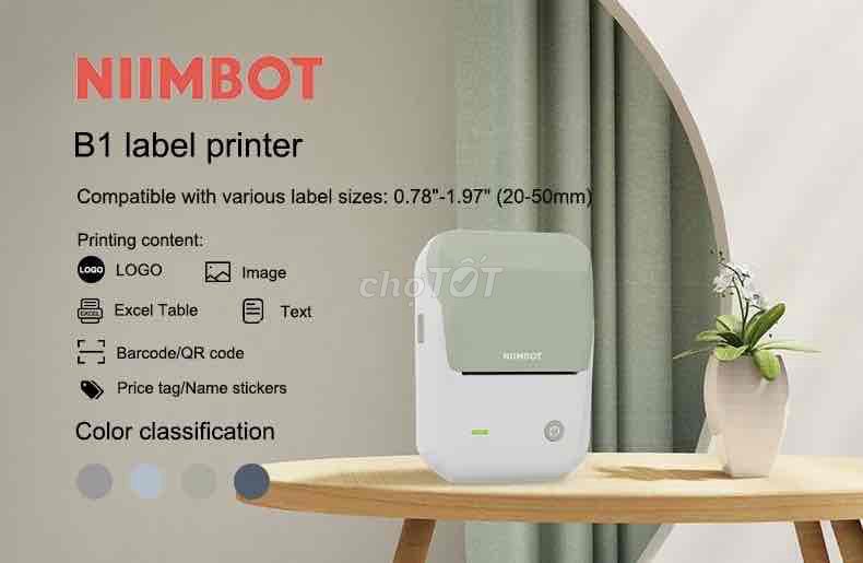 Máy in nhãn NiimBot B1 Xanh lá. Mua bán Đồ dùng văn phòng tại Quận Gò Vấp Tp Hồ Chí Minh được đăng bởi An  Nhiên hình 1
