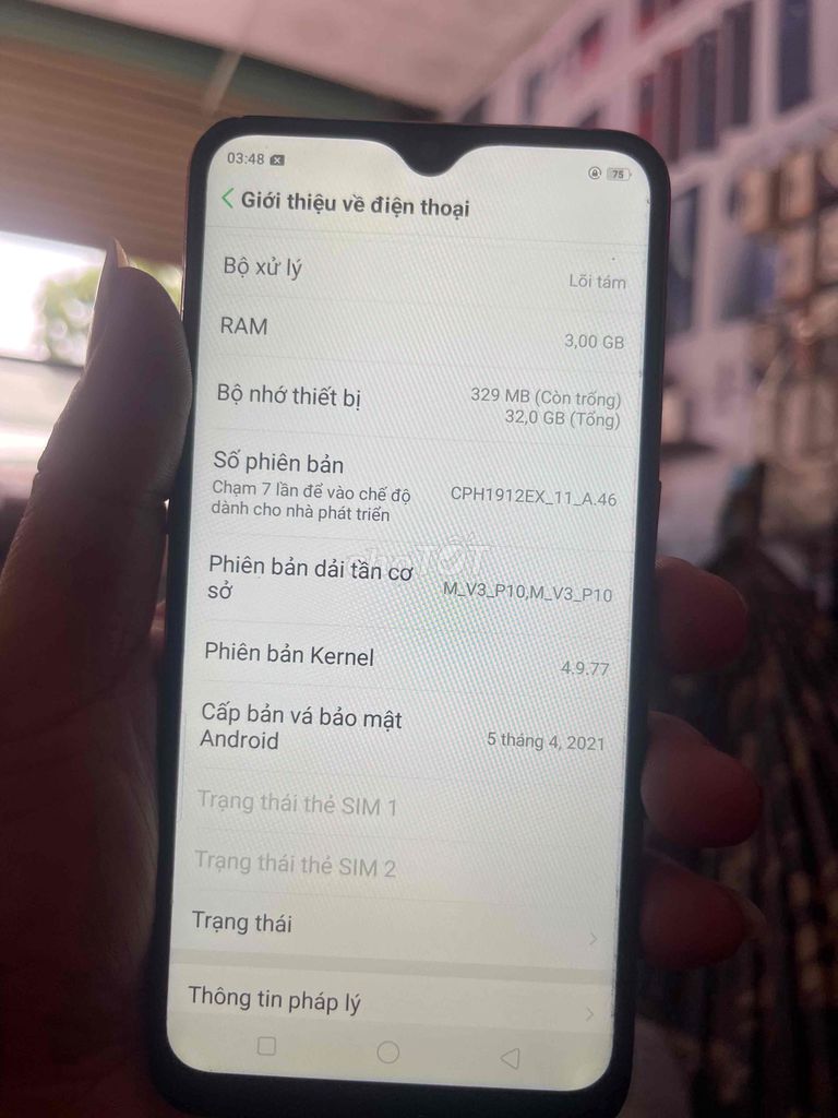 OPPO A5s 32GB Đỏ. Mua bán Điện thoại tại Thị xã Tân Uyên Bình Dương được đăng bởi truong hình 1