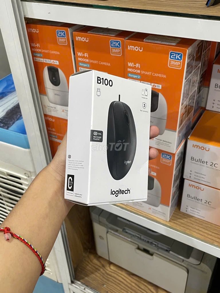 Chuột Logitech B100 Đen. Mua bán Phụ kiện (Màn hình, Chuột...) tại Quận Hải Châu Đà Nẵng được đăng bởi Kim Trường Sáng hình 1