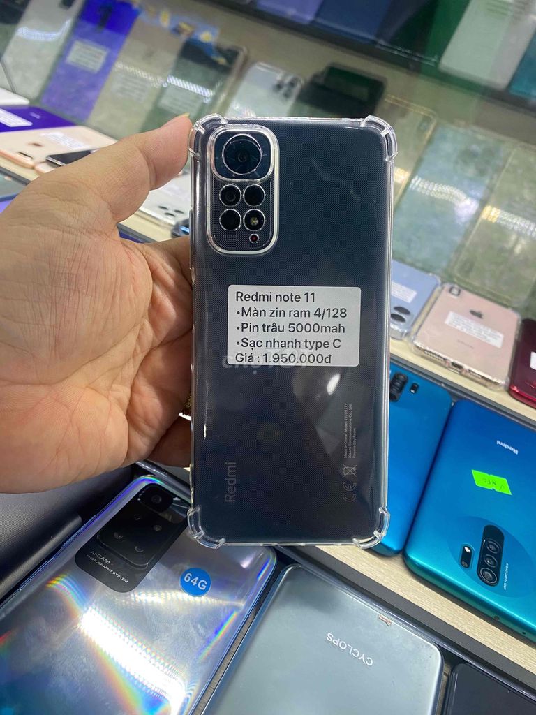 Xiaomi Redmi Note 11 4GB/128GB Đen. Mua bán Điện thoại tại Thành phố Bến Tre Bến Tre được đăng bởi Điện thoại Bến Tre giá rẻ hình 1