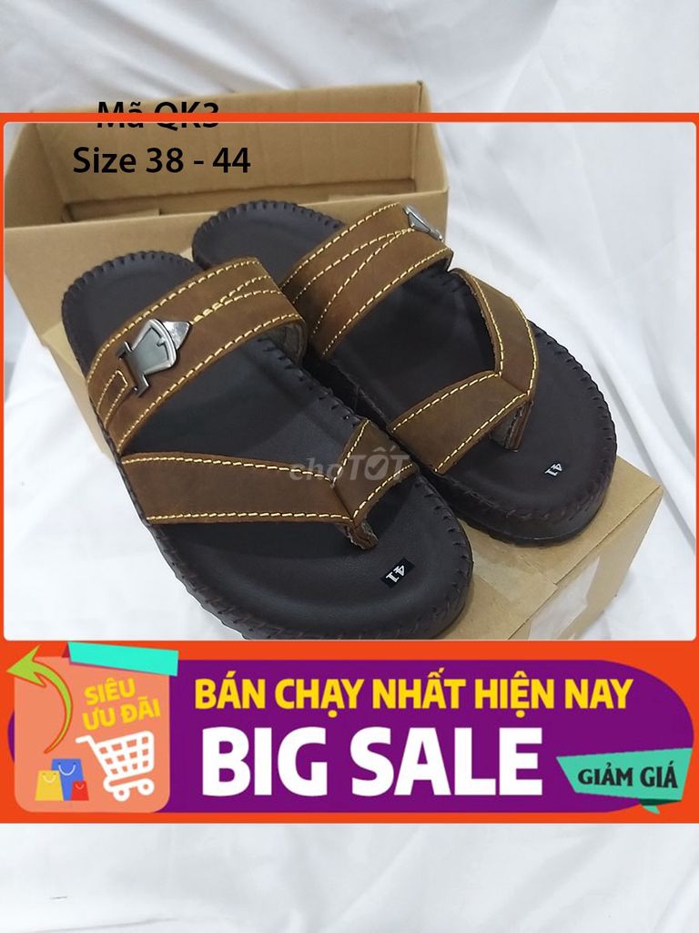 ngày 18.9-Dép quai kẹp khóa 3QK mới size 38 đến 43