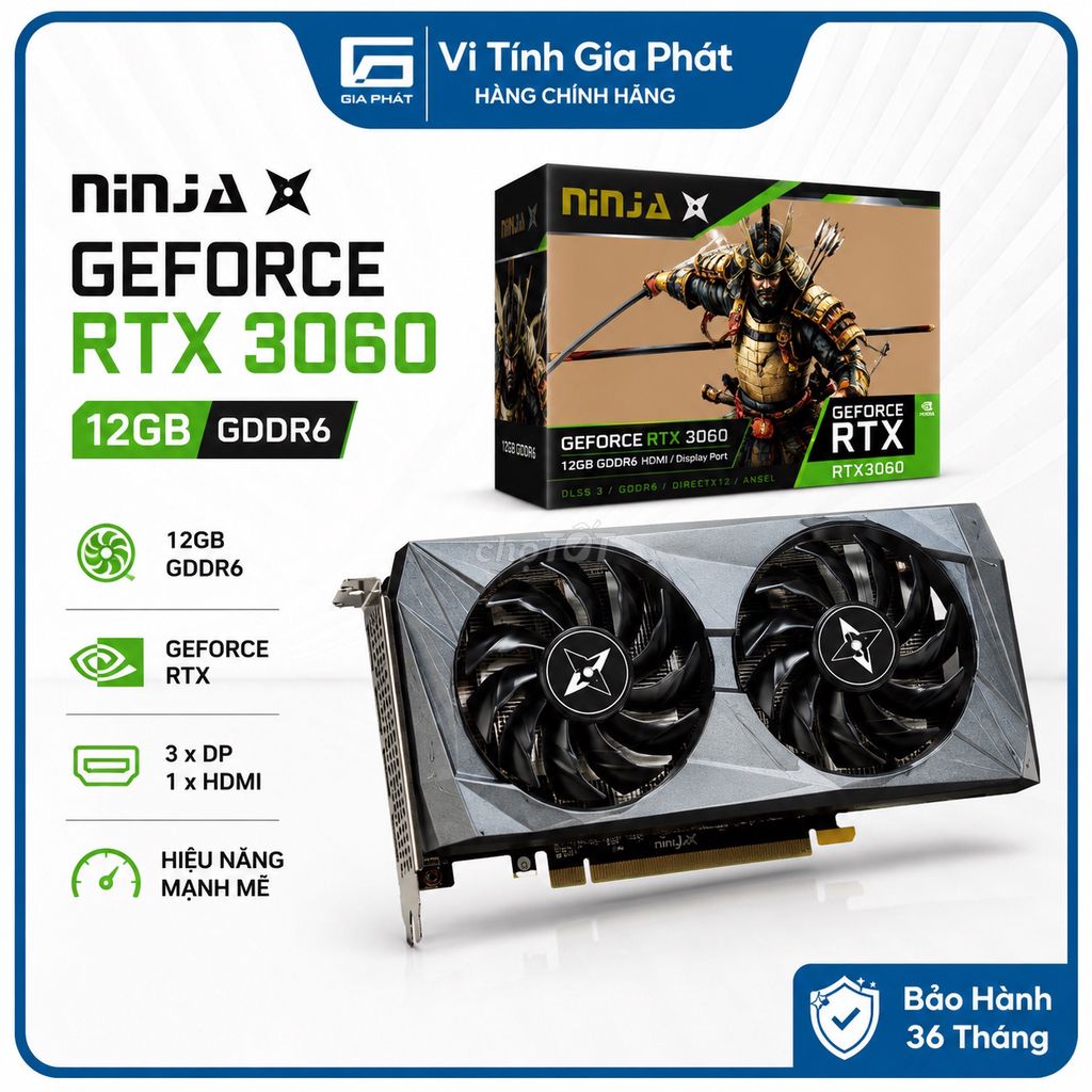 Card đồ họa NVIDIA RTX 3060 12GB GDDR6. Mua bán Linh kiện (RAM, Card...) tại Quận 6 Tp Hồ Chí Minh được đăng bởi Trần Thành Đại hình 1