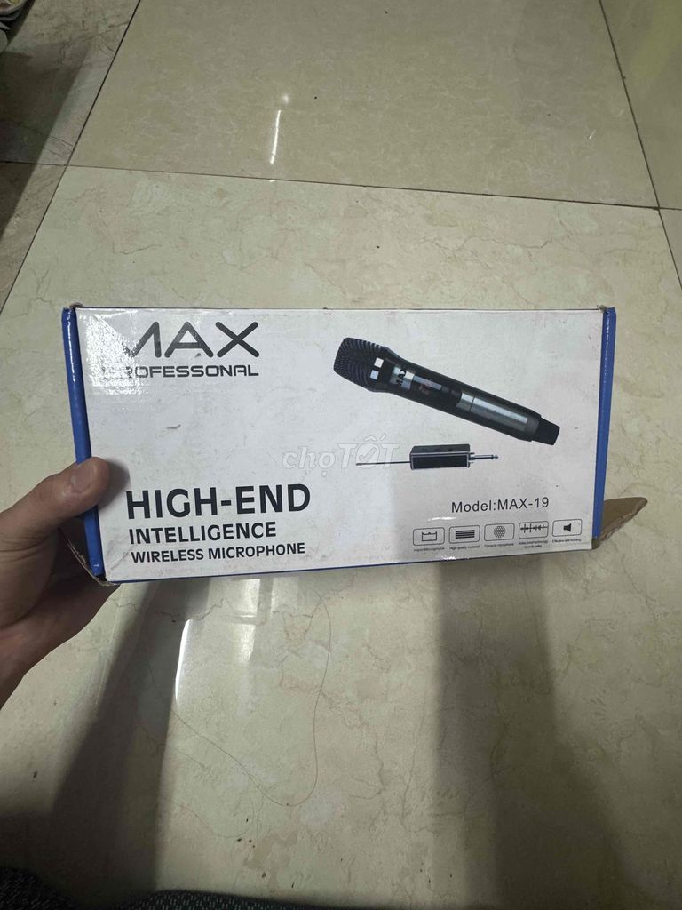 Micro không dây MAX MAX-19 Xám. Mua bán Tivi, Âm thanh tại Quận 12 Tp Hồ Chí Minh được đăng bởi  Huỳnh Long  hình 1