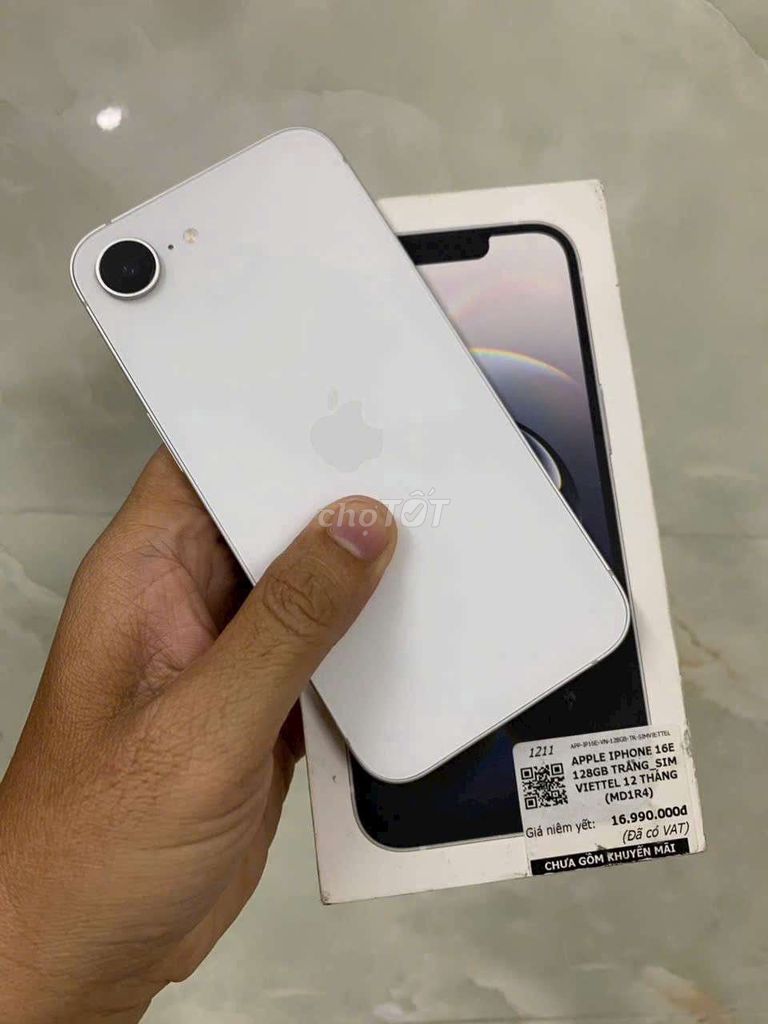 Apple iPhone 16e 128GB Trắng 100%. Mua bán Điện thoại tại Quận Tân Bình Tp Hồ Chí Minh được đăng bởi Nguyễn Ngọc hình 1