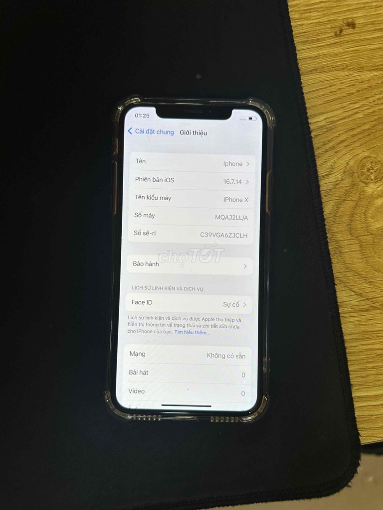 Apple iPhone X 64GB Đen. Mua bán Điện thoại tại Quận Hà Đông Hà Nội được đăng bởi Trần Nam hình 1