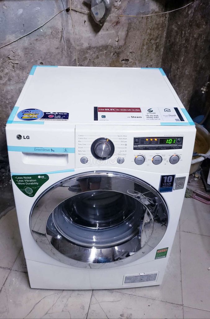 Máy giặt LG 9kg inverter cửa trước, máy zin đẹp. Mua bán Máy giặt tại Huyện Gia Lâm Hà Nội được đăng bởi CHUYÊN CÁC LOẠI MÁY GIẶT hình 1