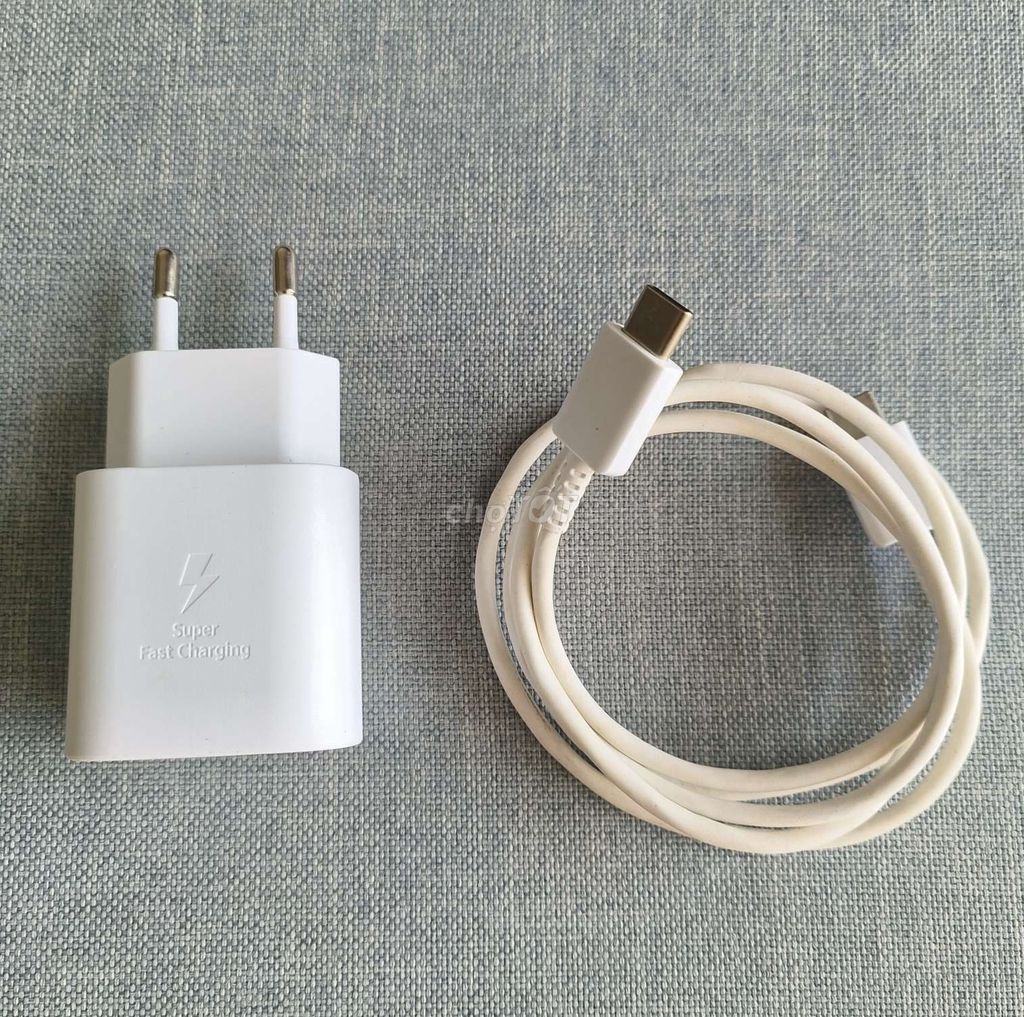 Sạc điện thoại Samsung 25W Trắng chính hãng. Mua bán Phụ kiện (Màn hình, Chuột...) tại Quận Tân Phú Tp Hồ Chí Minh được đăng bởi Kha Nguyễn hình 1