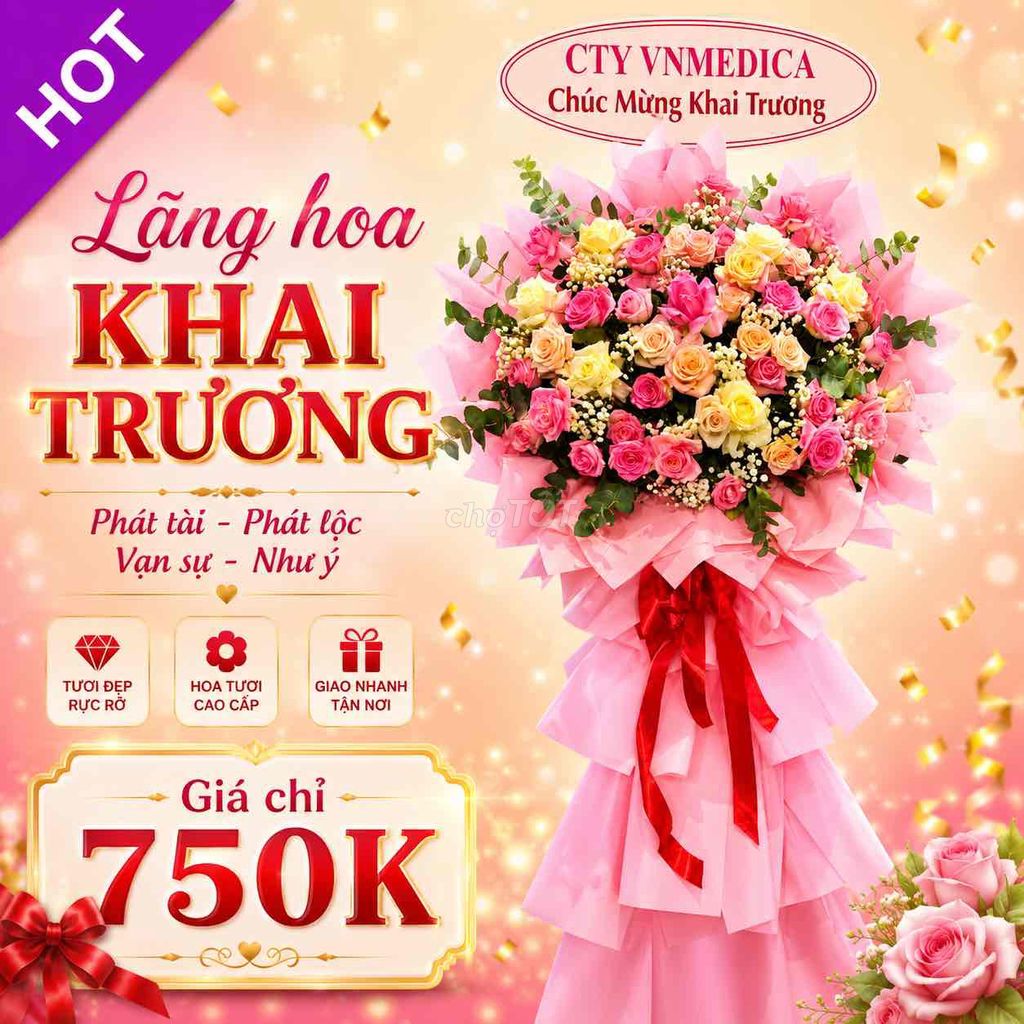 Hoa Khai Trương Hồng Kem Chúc Mừng Phát Tài Phát L. Mua bán Cây cảnh, đồ trang trí tại Huyện Tiên Du Bắc Ninh được đăng bởi TRUNG TÂM TỔ CHỨC DỊCH VỤ CƯỚI HỎI TRỌN GÓI DUYÊN GẤM hình 1