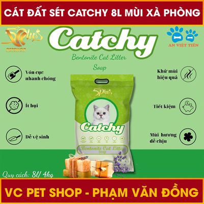 1 Tải Cát Vệ Sinh Cho Mèo Catchy 8L, 6 Gói