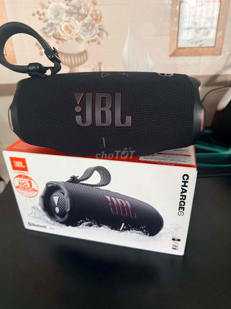 Loa Bluetooth JBL Charge 6 Đen. Mua bán Tivi, Âm thanh tại Thành phố Biên Hòa Đồng Nai được đăng bởi Anh Khôi hình 1
