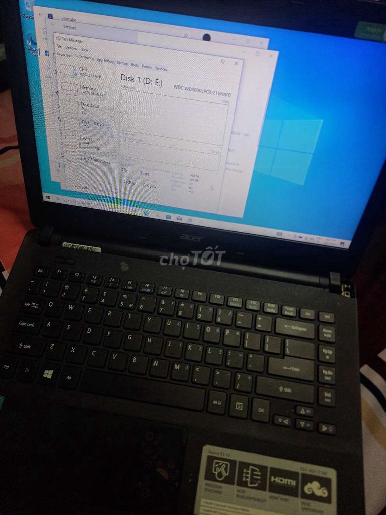 Pass Laptop Acer. Mua bán Laptop tại Thành phố Dĩ An Bình Dương được đăng bởi Trương Anh Kiệt  hình 1