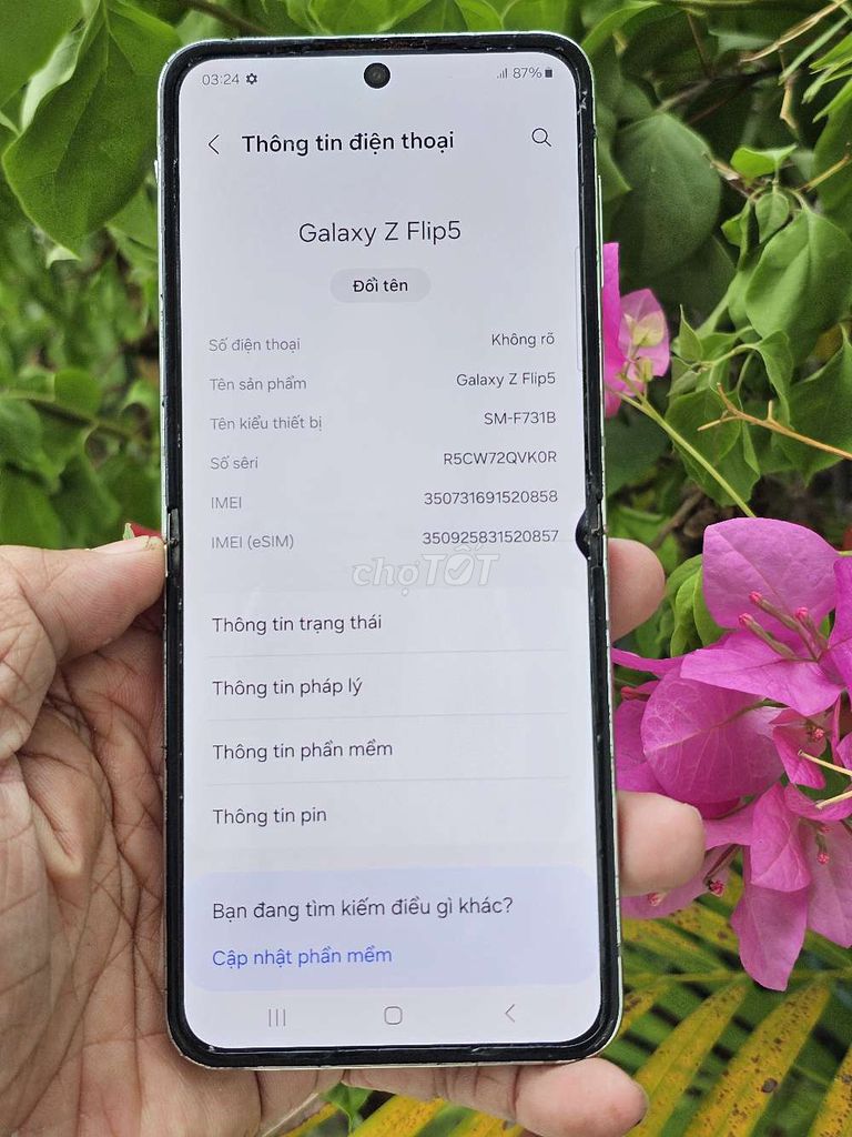  Galaxy Z Flip5 512GB giá rẻ trải nghiệm . Mua bán Điện thoại tại Quận 8 Tp Hồ Chí Minh được đăng bởi Thiên Hòa mobile  hình 1