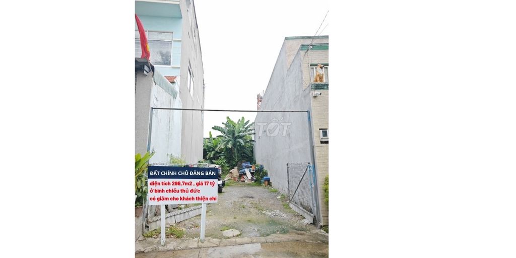 🏡CHÍNH CHỦ CẦN BÁN LÔ ĐẤT 2 MẶT TIỀN HẺM – NGAY CHỢ THỦ ĐỨC – SỔ RIÊNG