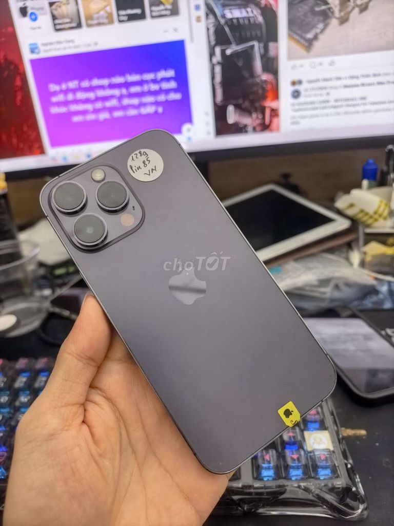 Apple iPhone 14 Pro Max 128GB Tím VN/A. Mua bán Điện thoại tại Thành phố Nha Trang Khánh Hòa được đăng bởi khaitransmartphone hình 1