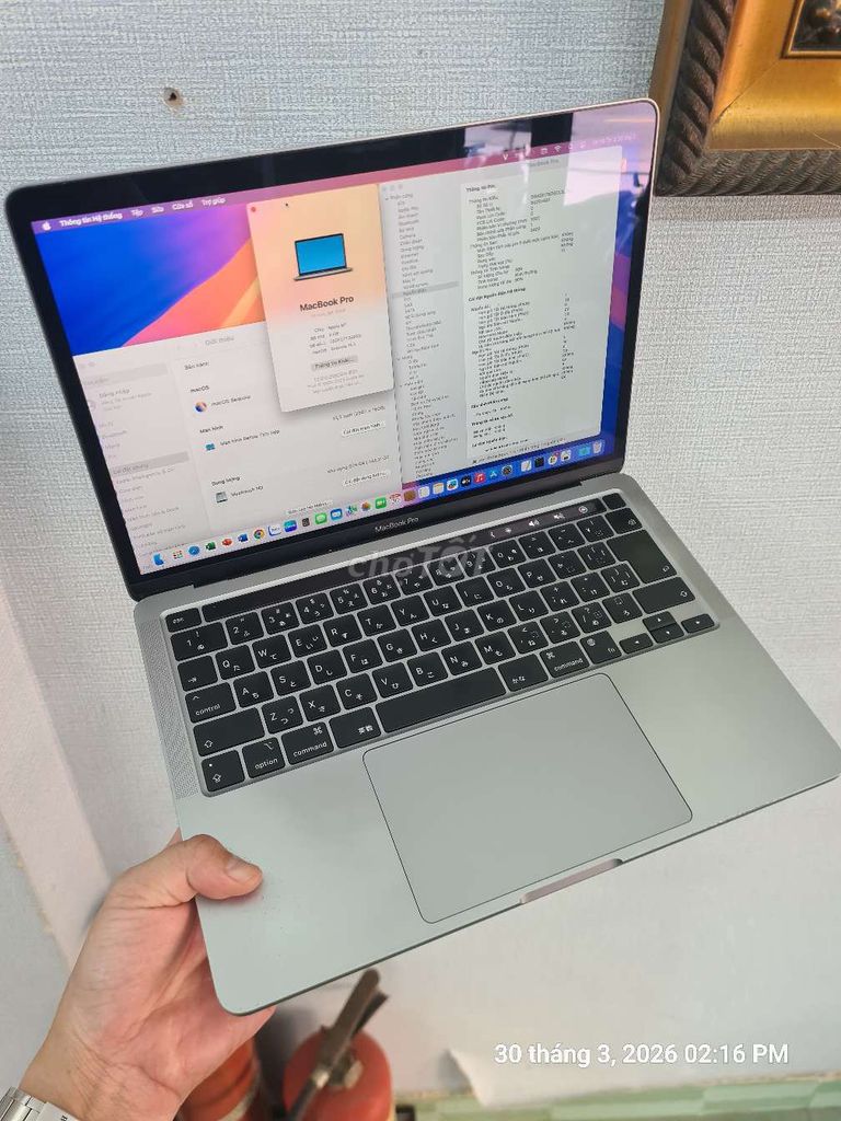 MACBOOK PRO M1 8/256 Pin 91%. Mua bán Laptop tại Quận Hải Châu Đà Nẵng được đăng bởi VICTOR VŨ hình 1