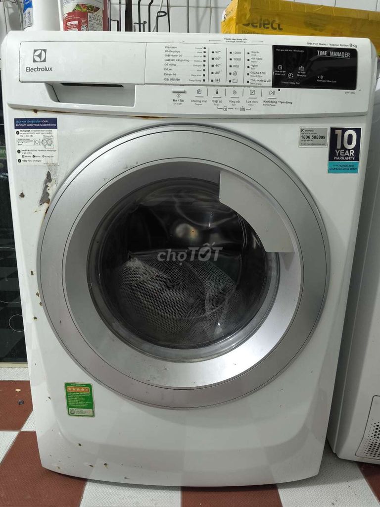 Máy giặt Electrolux 8kg Trắng. Mua bán Máy giặt tại Quận Ngô Quyền Hải Phòng được đăng bởi Minh Lê hình 1