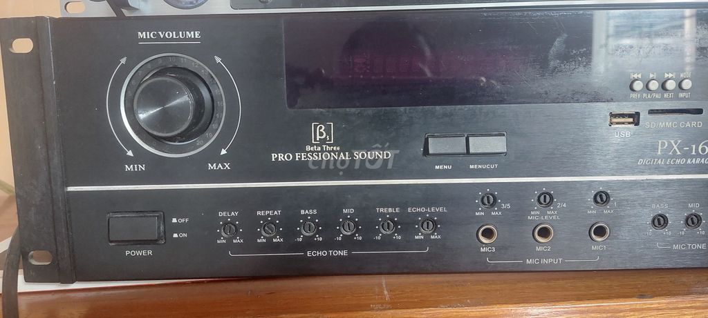 Đẩy liền vang Beta Three PX-16 Đen. Mua bán Tivi, Âm thanh tại Huyện Vĩnh Thạnh Bình Định được đăng bởi Tue Nguyen hình 1