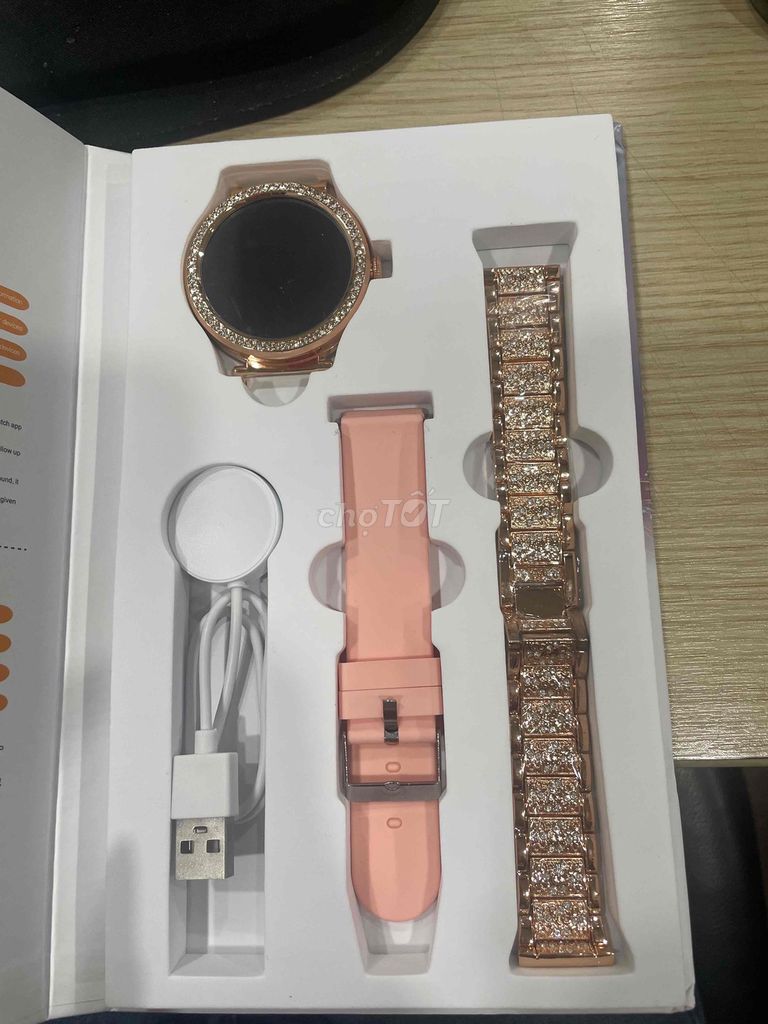 Langsfit M10 Pro Vàng hồng Nữ. Mua bán Thiết bị đeo thông minh tại Huyện Bình Chánh Tp Hồ Chí Minh được đăng bởi Trang hình 1